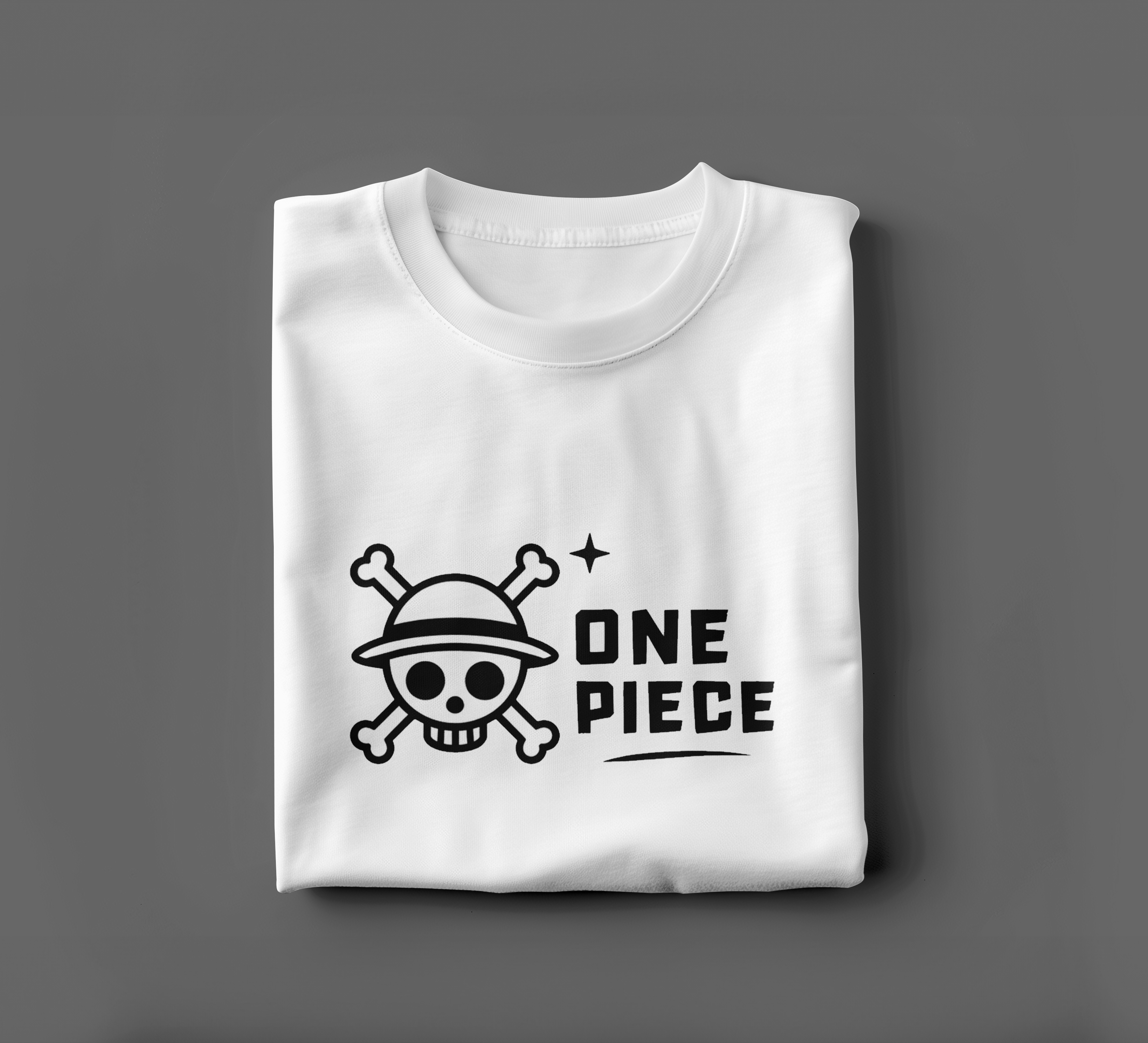 One Piece Straw Hat - Minimalist Anime T-Shirt | White | SPARK