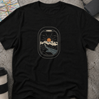 Airplane Window Mountain Sunset View T-Shirt