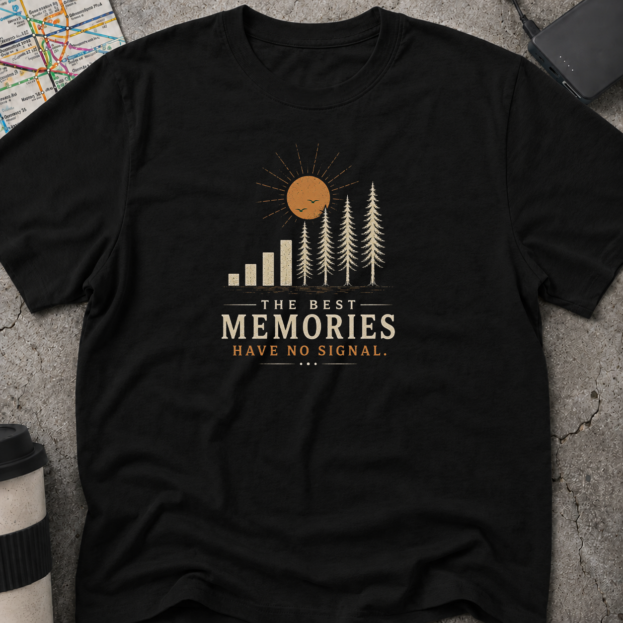 The Best Memories Have No Signal T-Shirt