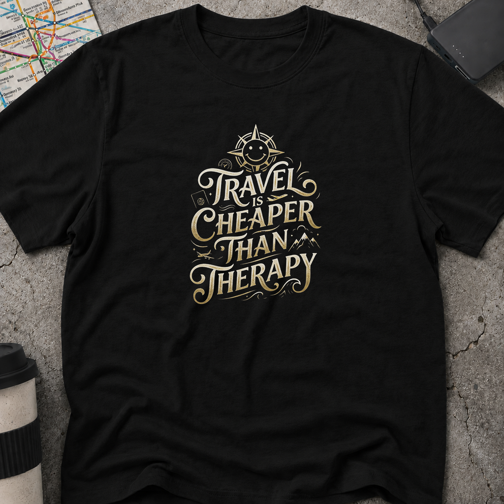 Travel Is Cheaper Than Therapy T-Shirt