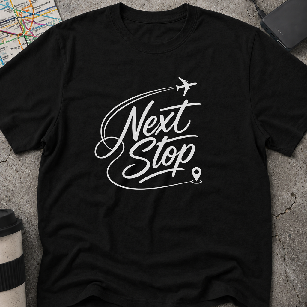"Next Stop" Airplane T-Shirt