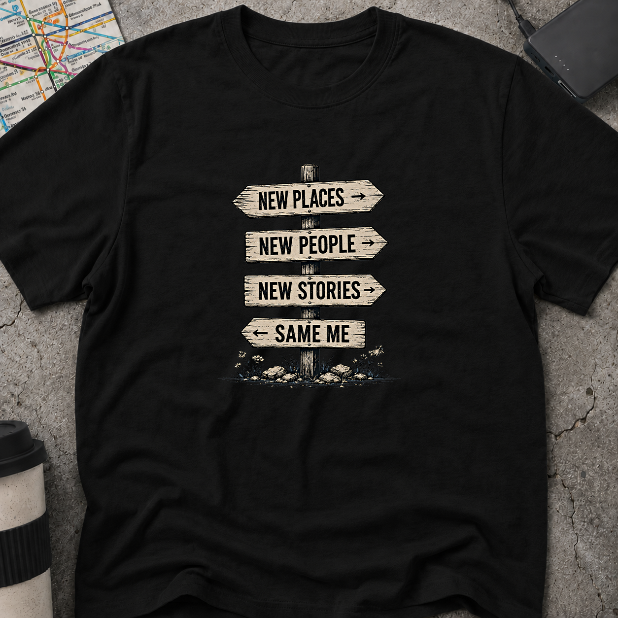 New Places New People New Stories T-Shirt