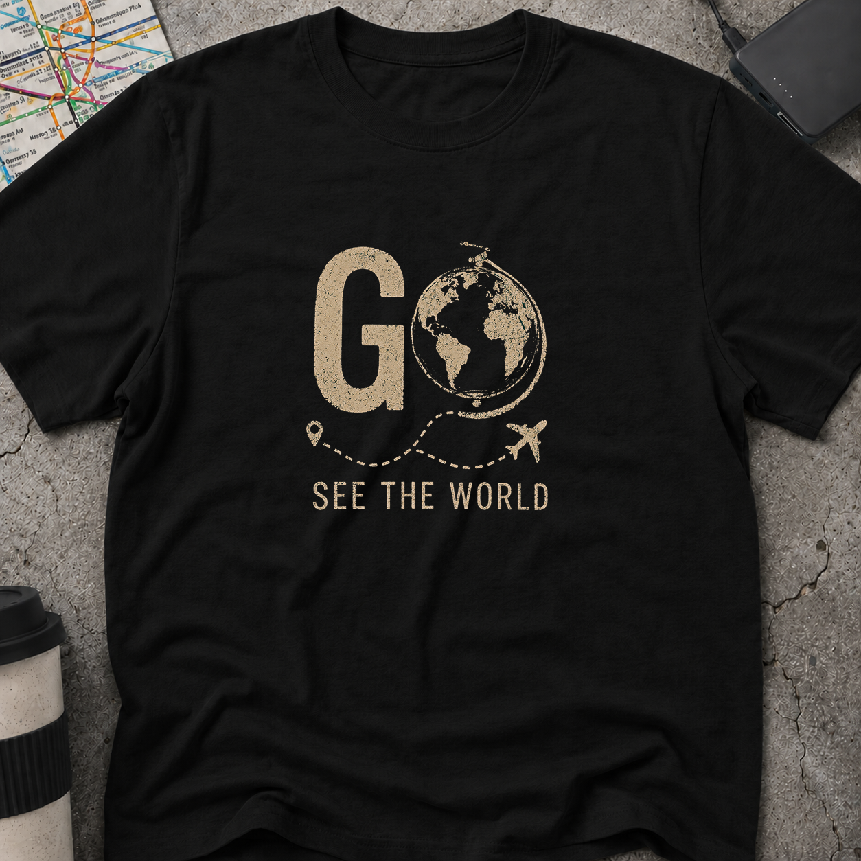 Go See The World Globe T-Shirt