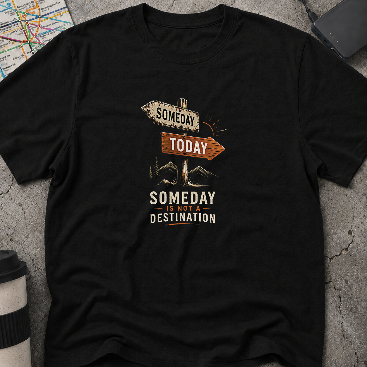Someday Is Not A Destination Signpost T-Shirt