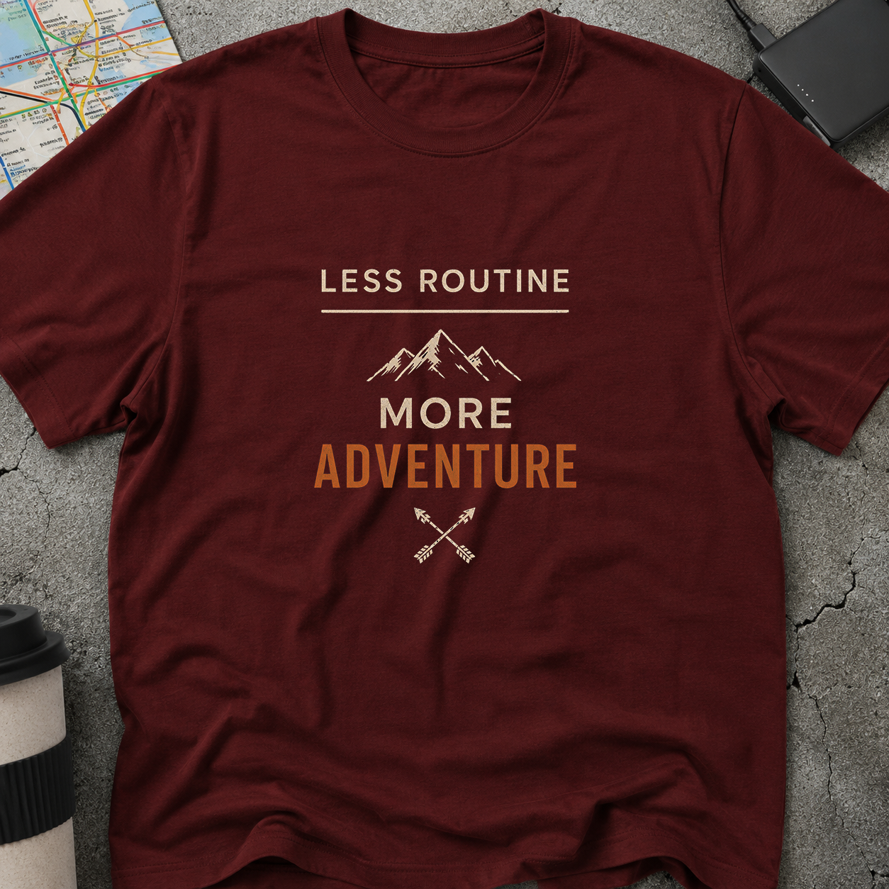 Less Routine More Adventure T-Shirt