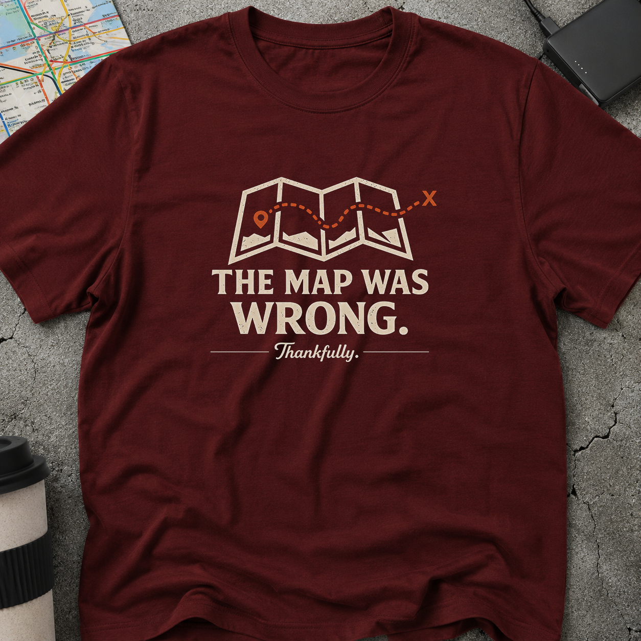 The Map Was Wrong, Thankfully T-Shirt