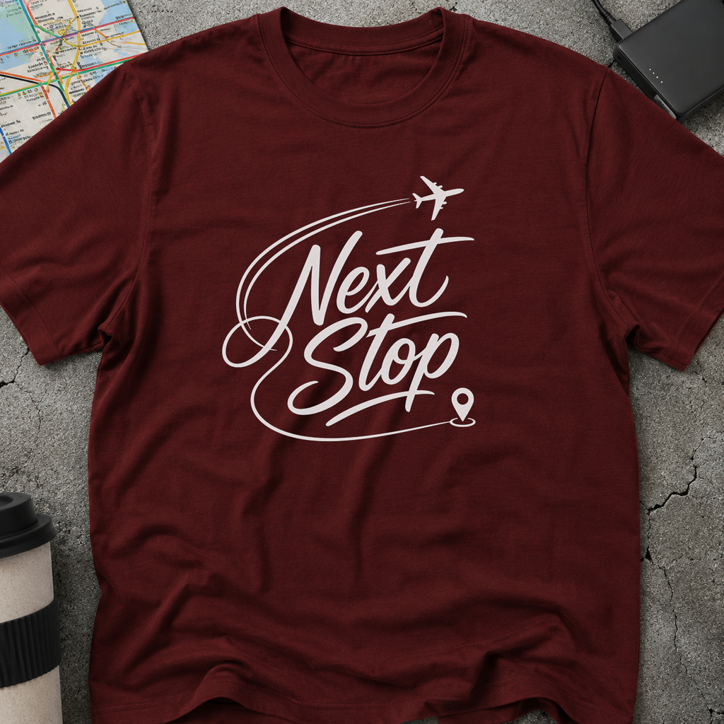 "Next Stop" Airplane T-Shirt