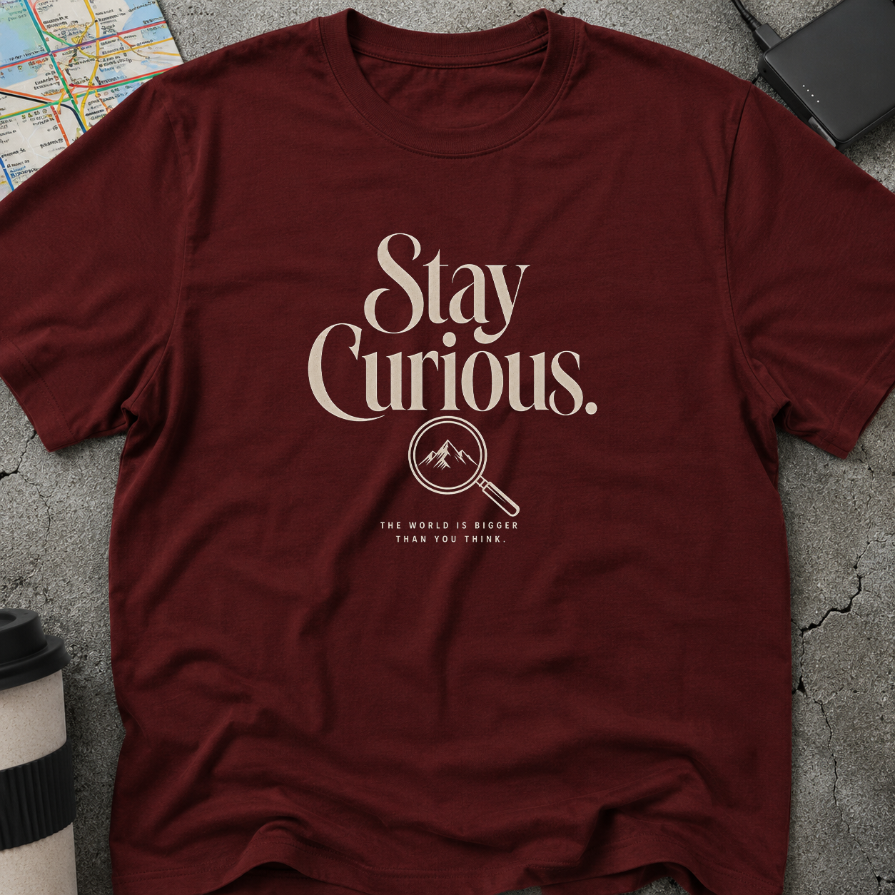 The World Is Bigger Than You Think Magnifying Glass T-Shirt