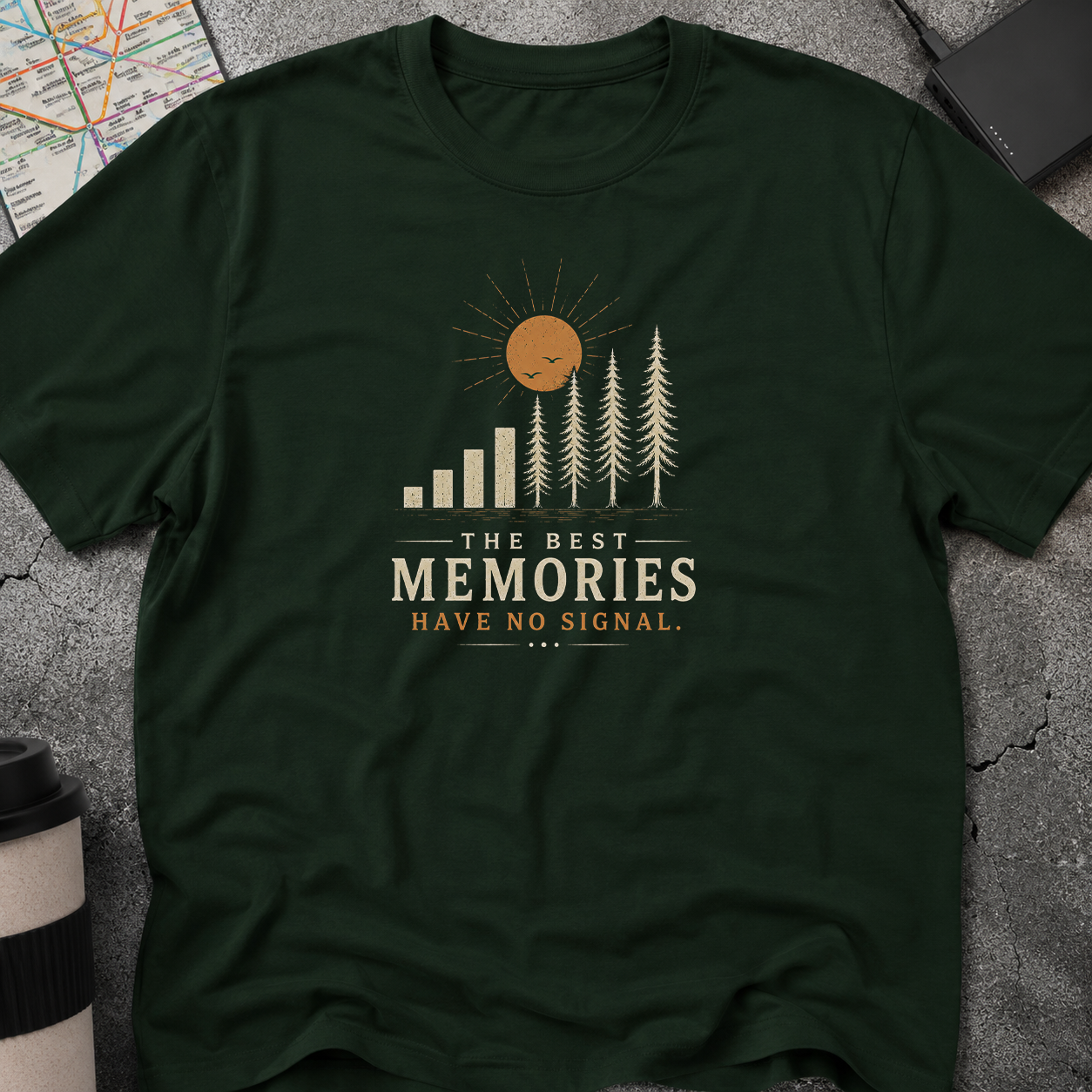 The Best Memories Have No Signal T-Shirt