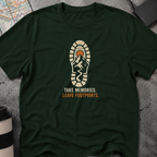 Take Memories. Leave Footprints. Boot Print T-Shirt