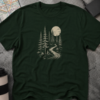 Moonlit Forest Path T-Shirt
