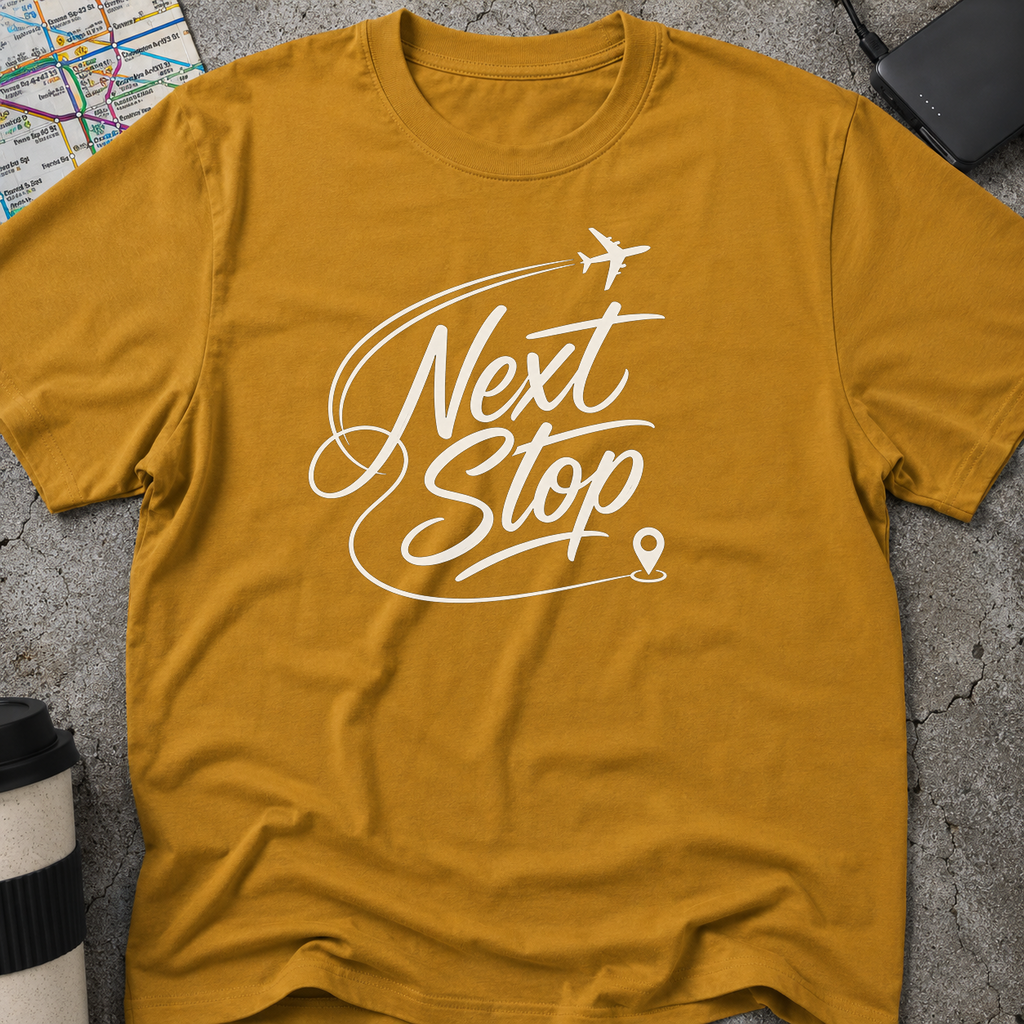"Next Stop" Airplane T-Shirt