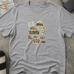 Travel Adventure Sticker Collage T-Shirt