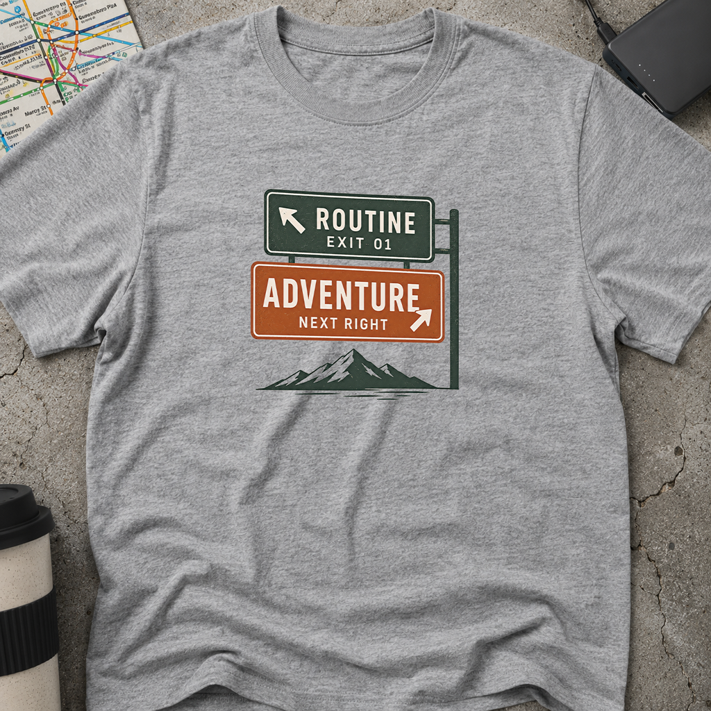 Routine to Adventure T-Shirt