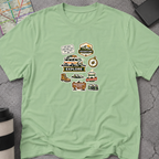Travel Adventure Sticker Collage T-Shirt