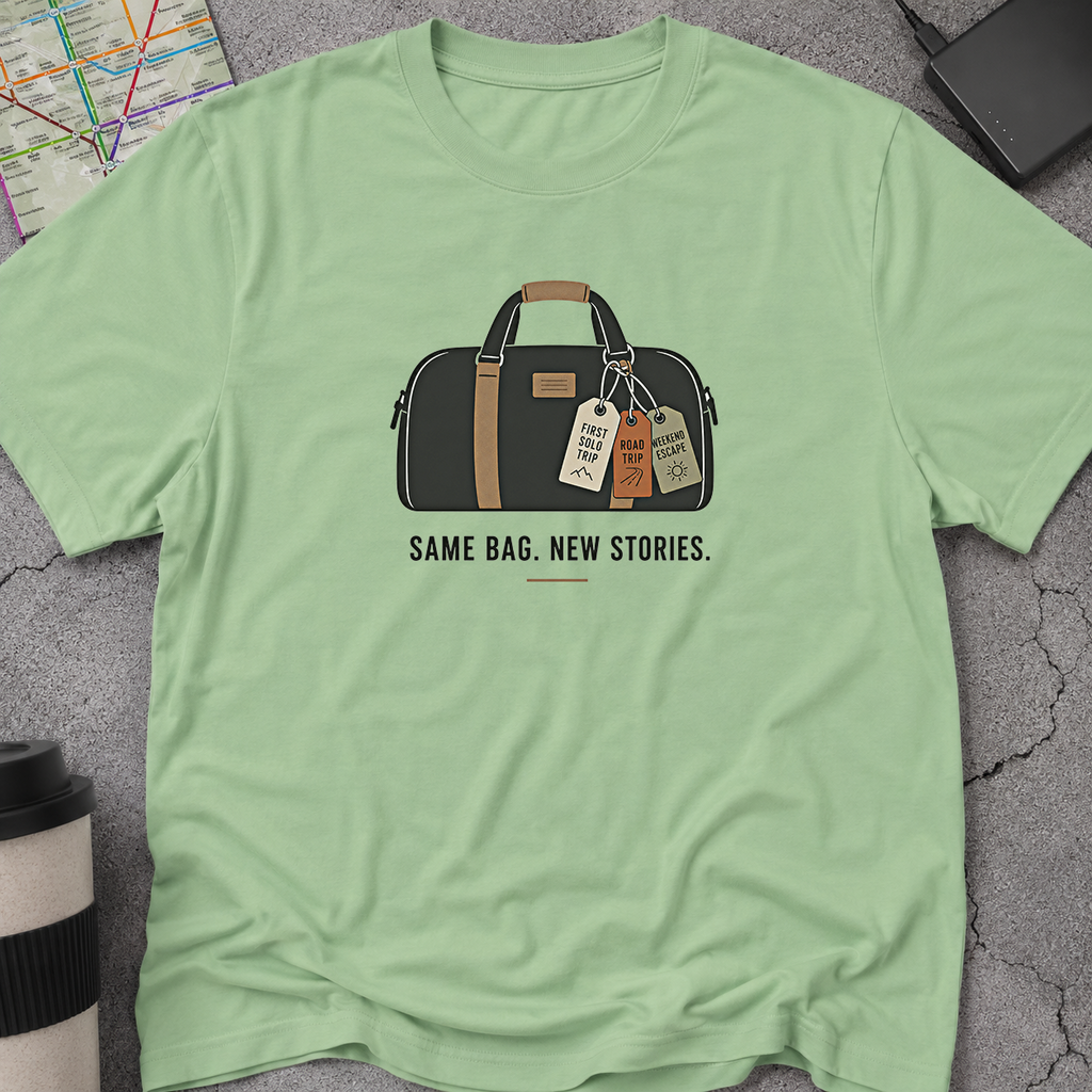 Same Bag. New Stories. Duffel Bag T-Shirt