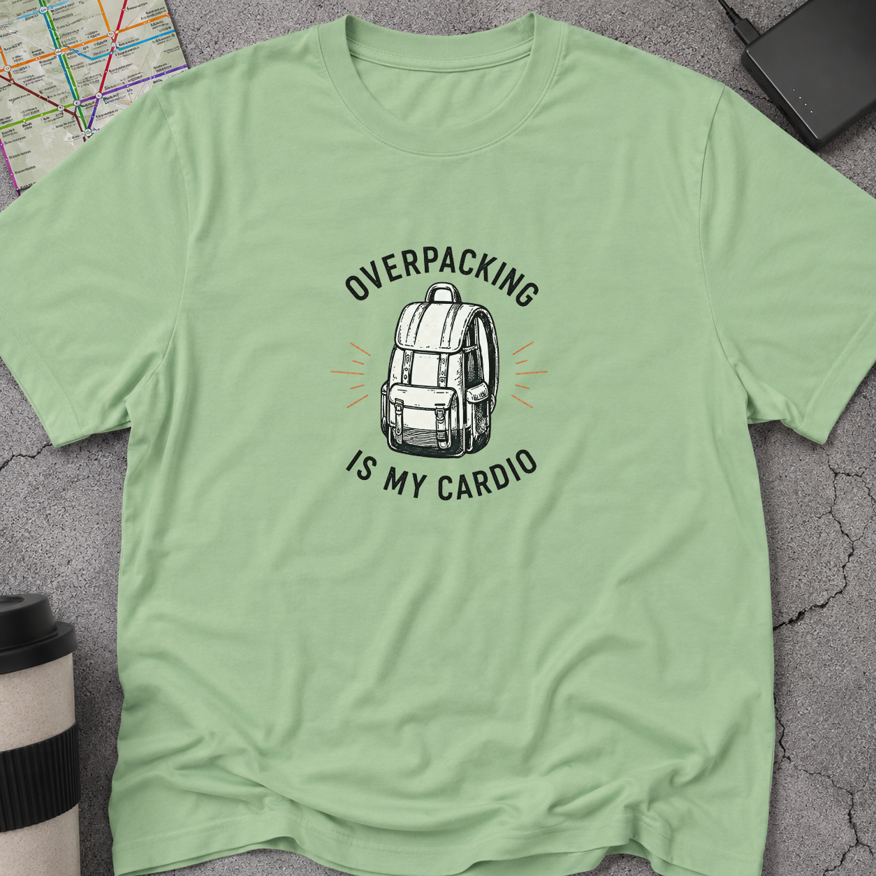 Overpacking Is My Cardio Backpack T-Shirt-Shirt