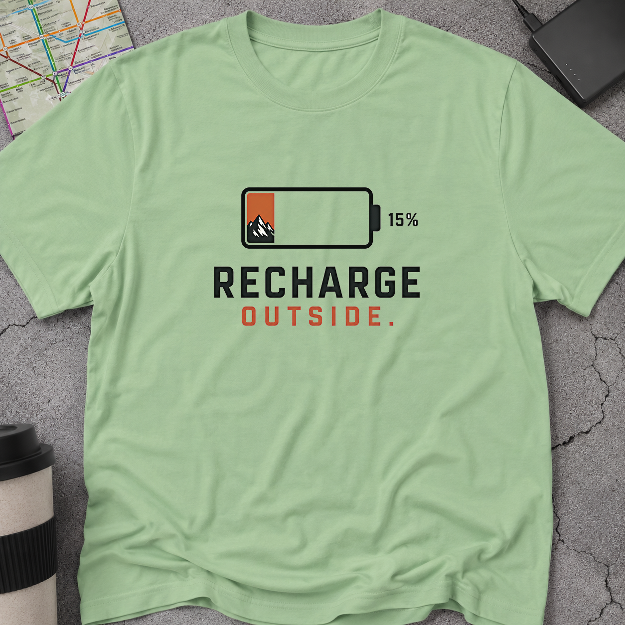 Low Battery Mountain T-Shirt
