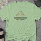 Loading Happiness... Mountain Progress Bar T-Shirt