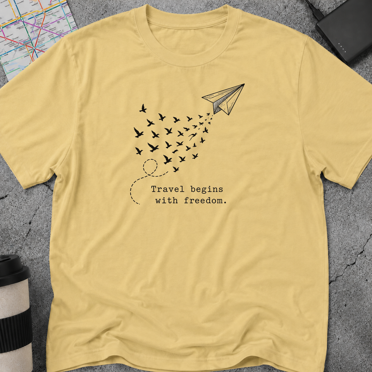 Travel Begins With Freedom T-Shirt