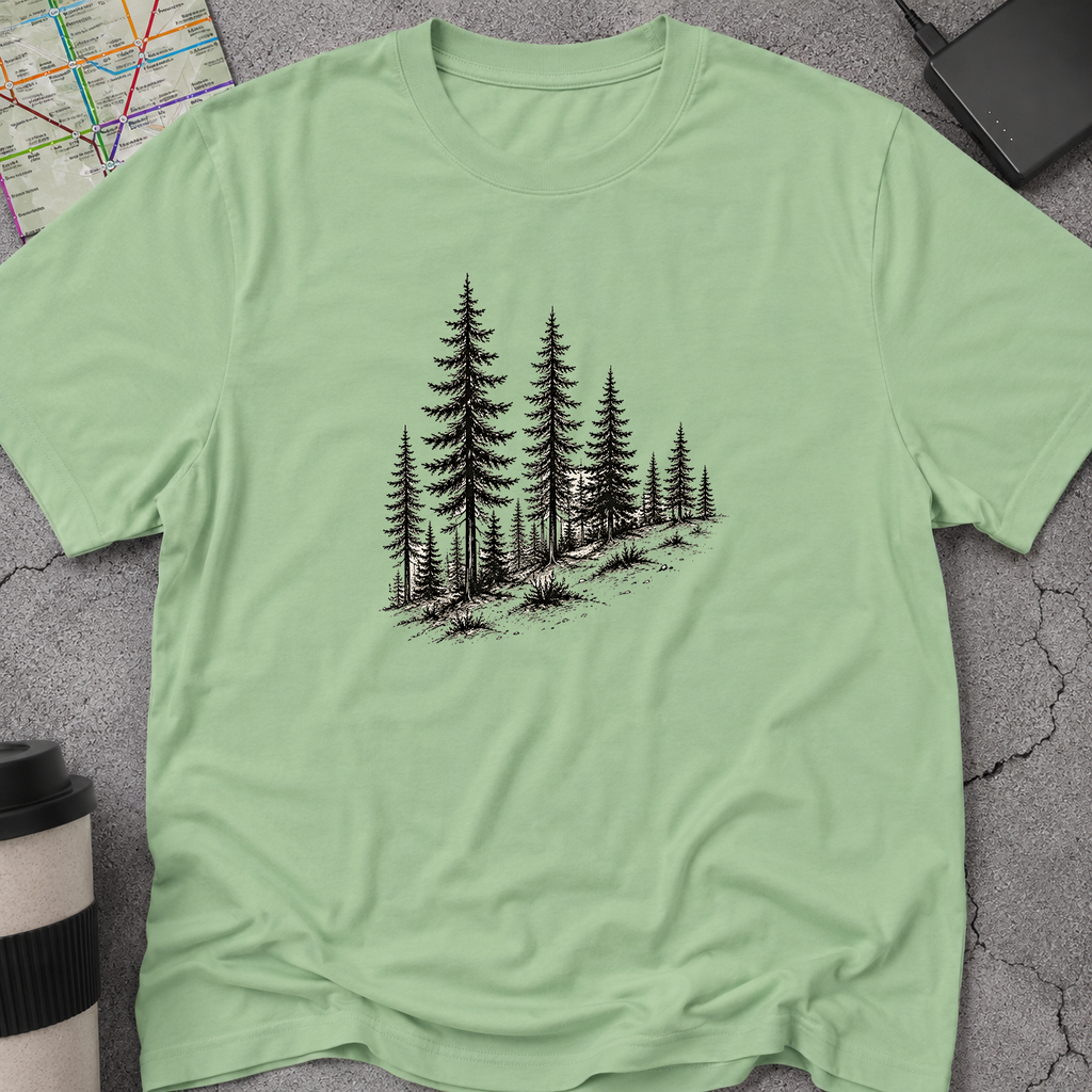 Pine Forest Hillside T-Shirt