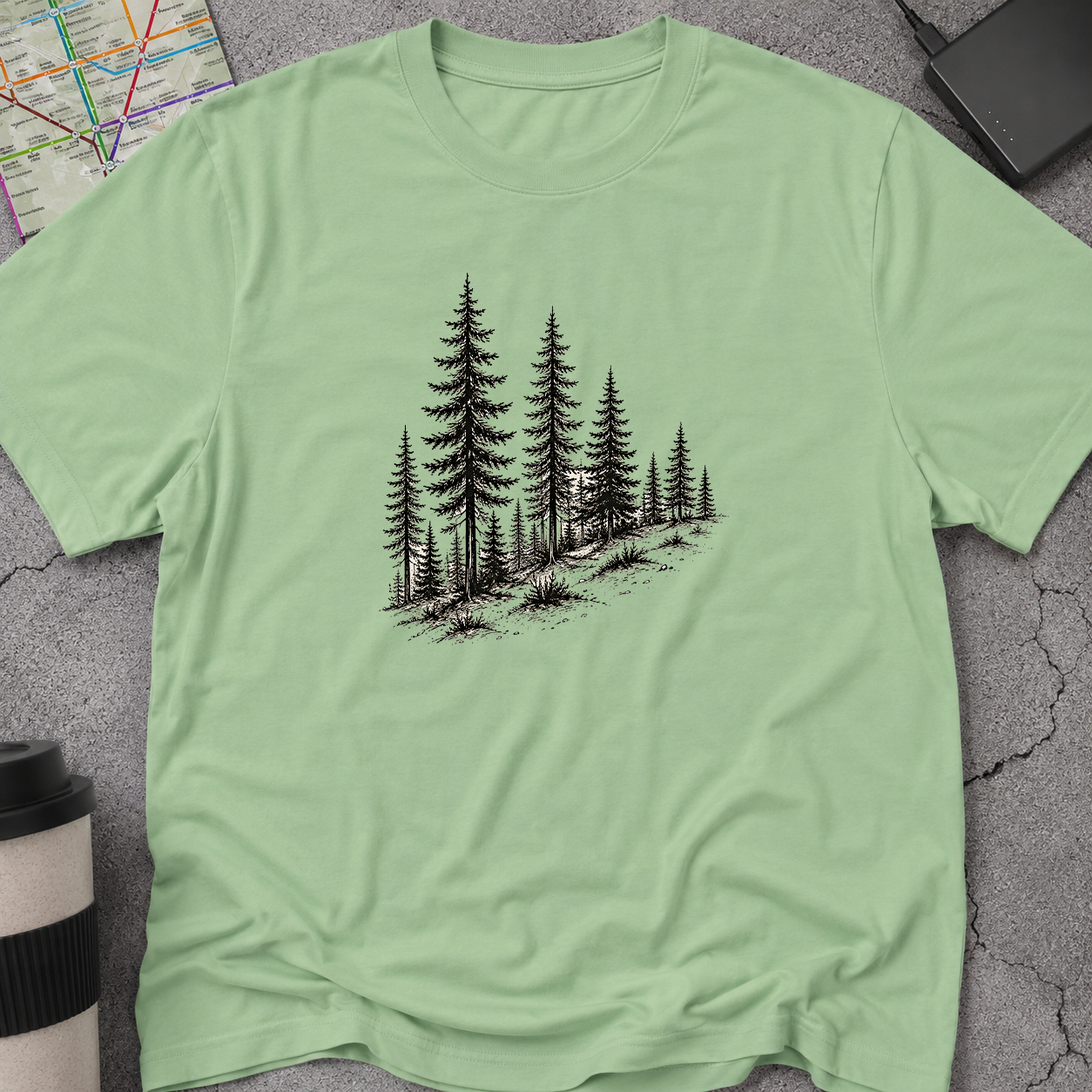 Pine Forest Hillside T-Shirt