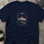 Airplane Window Mountain Sunset View T-Shirt