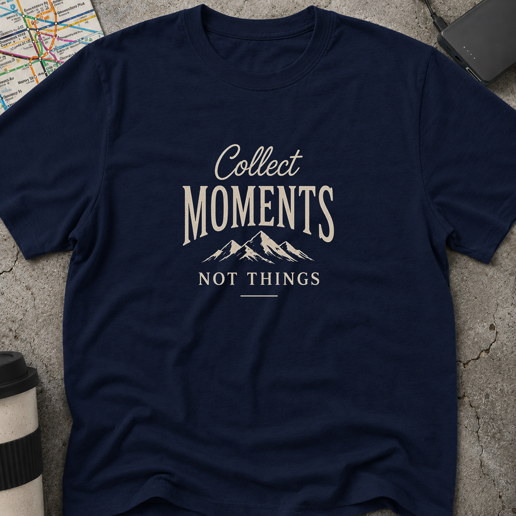 Collect Moments, Not Things Mountain T-Shirt