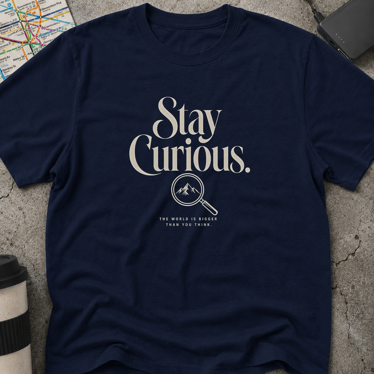 The World Is Bigger Than You Think Magnifying Glass T-Shirt
