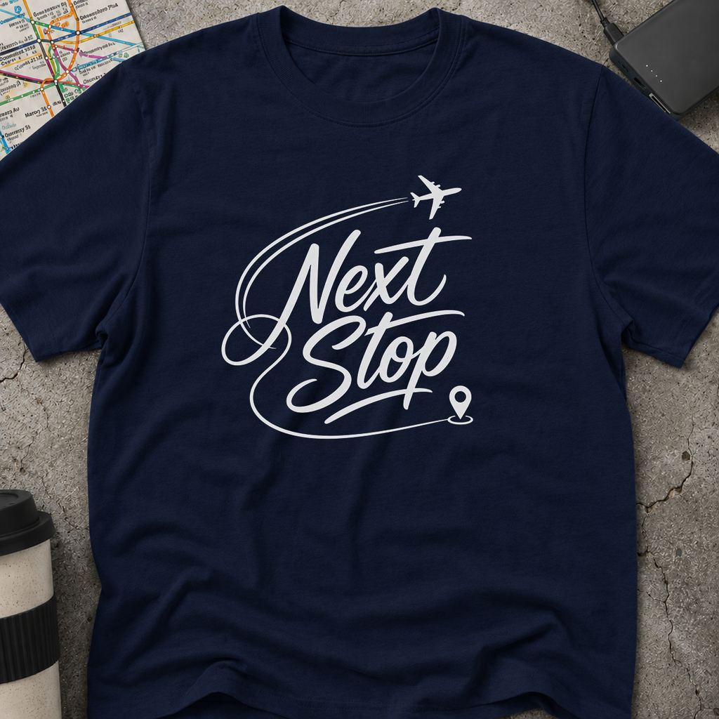 "Next Stop" Airplane T-Shirt