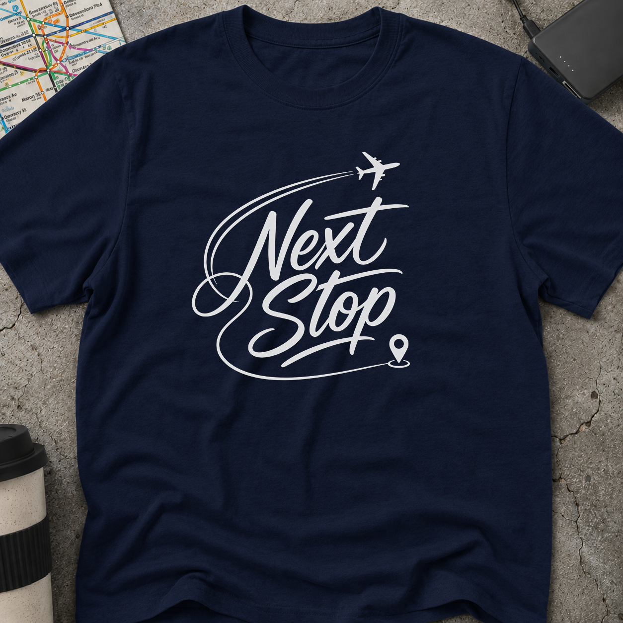 "Next Stop" Airplane T-Shirt