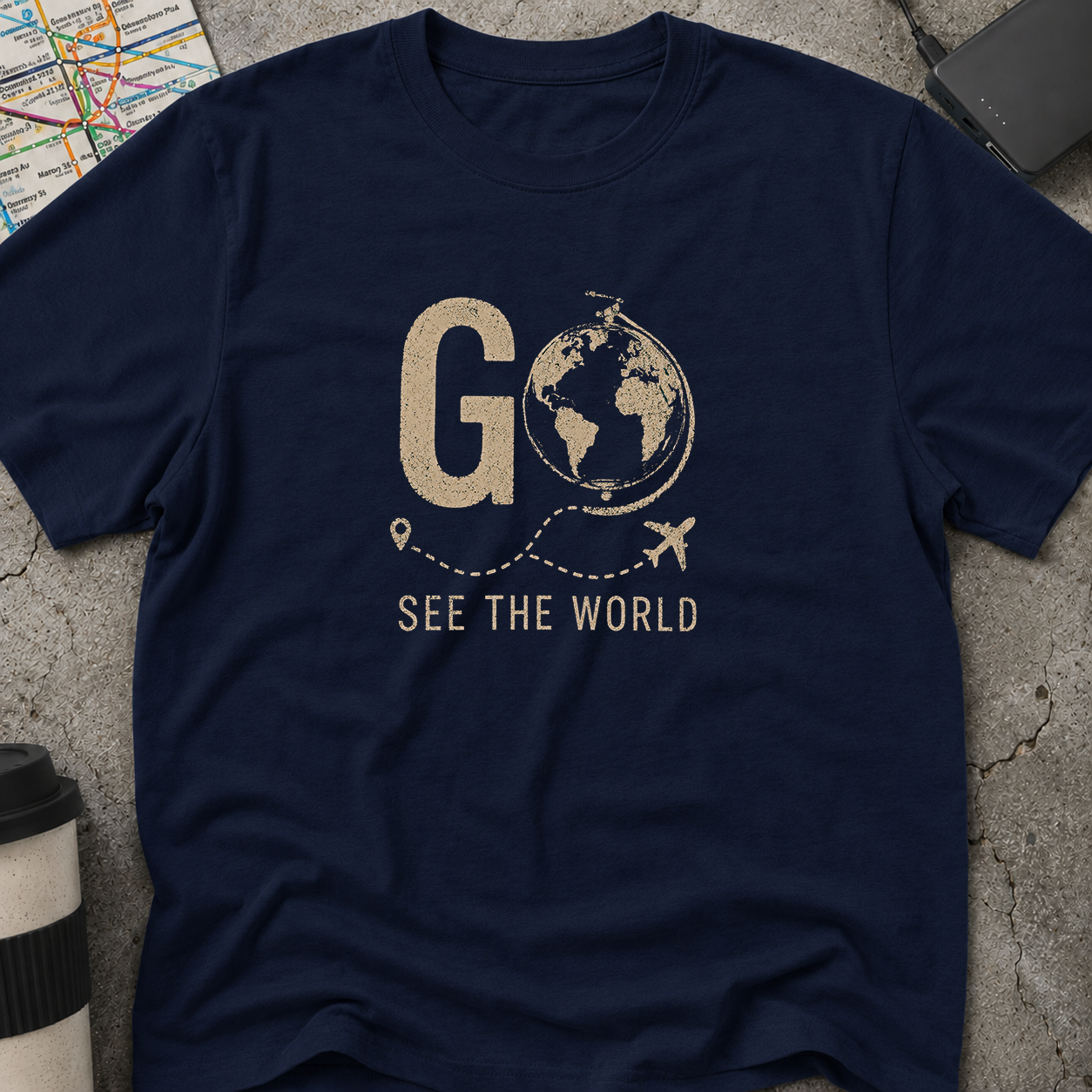 Go See The World Globe T-Shirt