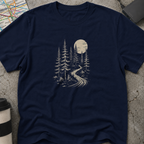 Moonlit Forest Path T-Shirt