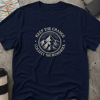 Keep The Change, Collect The Memories Mountain Badge T-Shirt