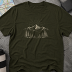 Sunburst Mountain & Pine Forest T-Shirt