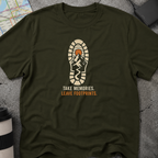 Take Memories. Leave Footprints. Boot Print T-Shirt