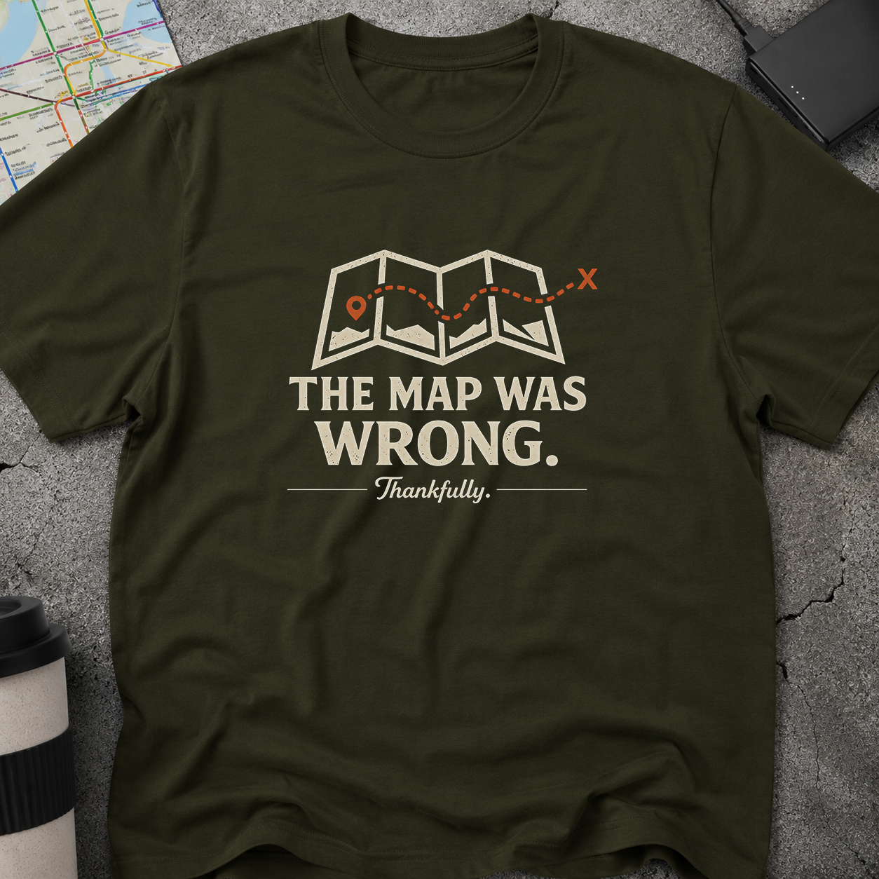 The Map Was Wrong, Thankfully T-Shirt