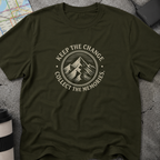 Keep The Change, Collect The Memories Mountain Badge T-Shirt