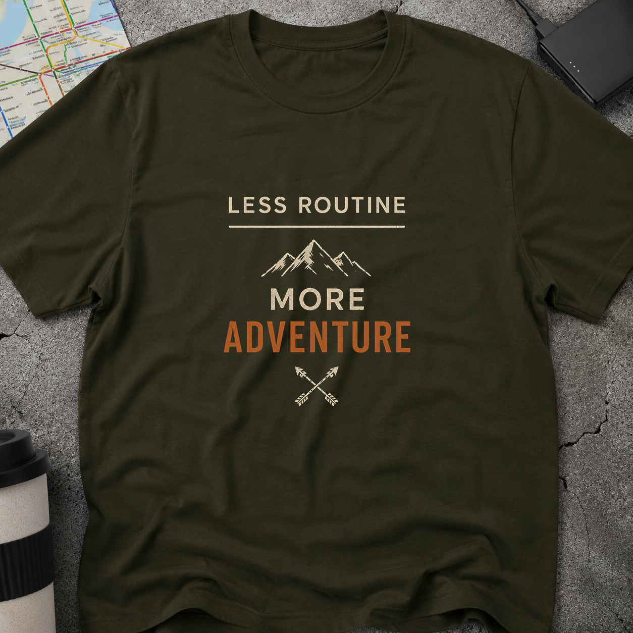 Less Routine More Adventure T-Shirt