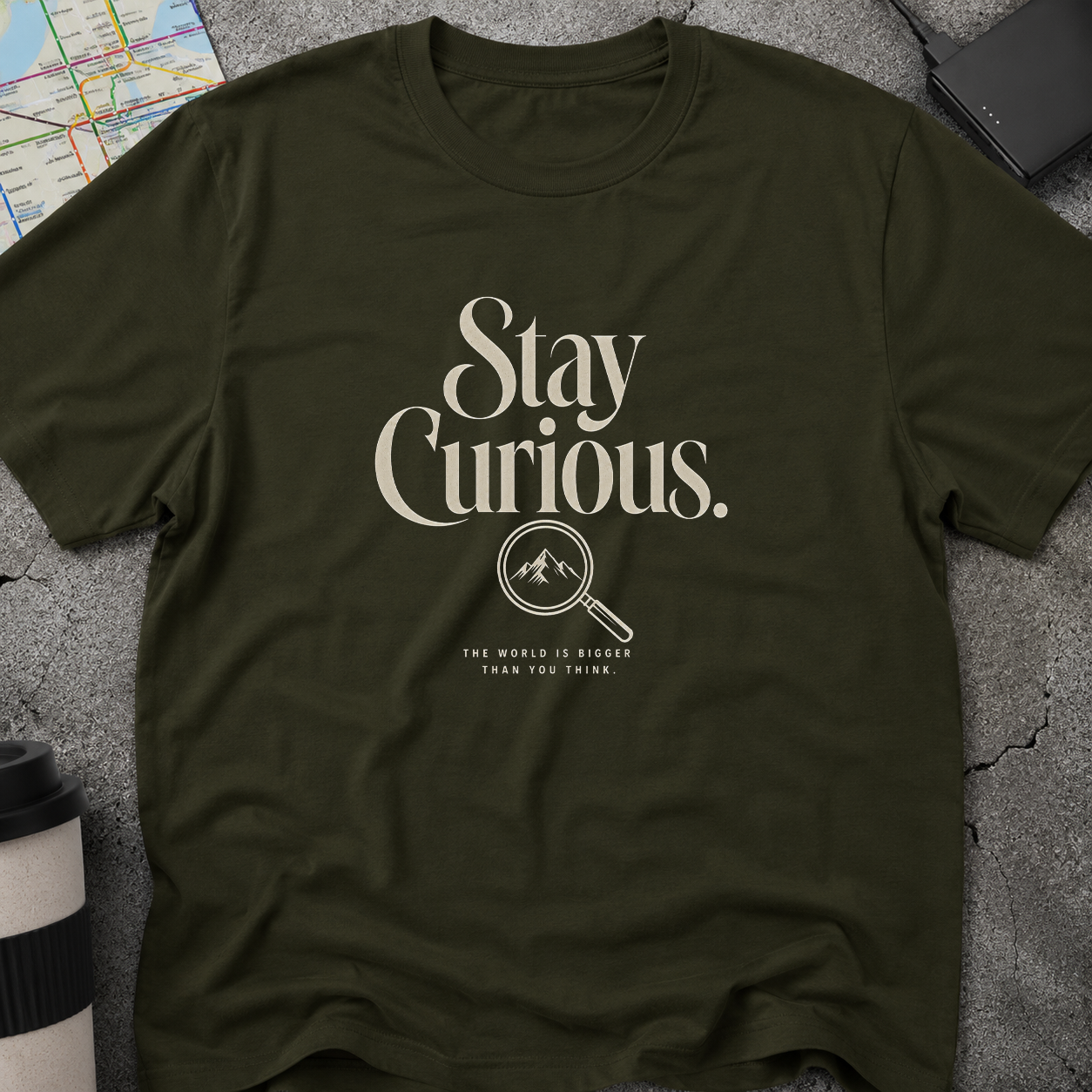 The World Is Bigger Than You Think Magnifying Glass T-Shirt