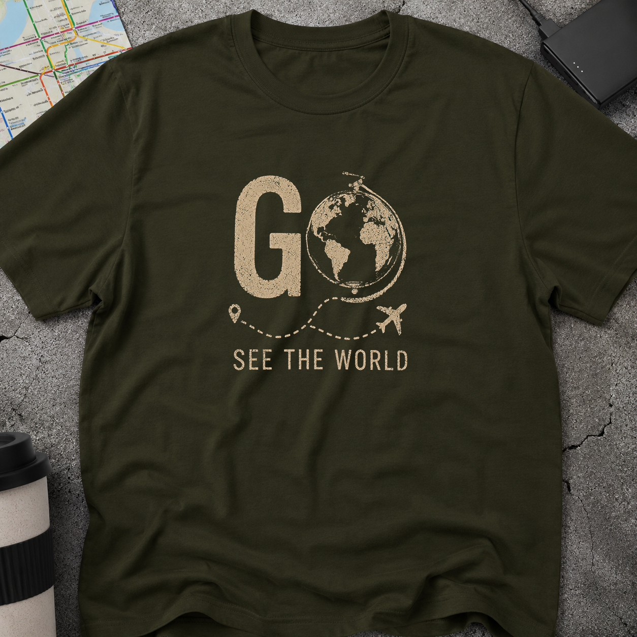 Go See The World Globe T-Shirt