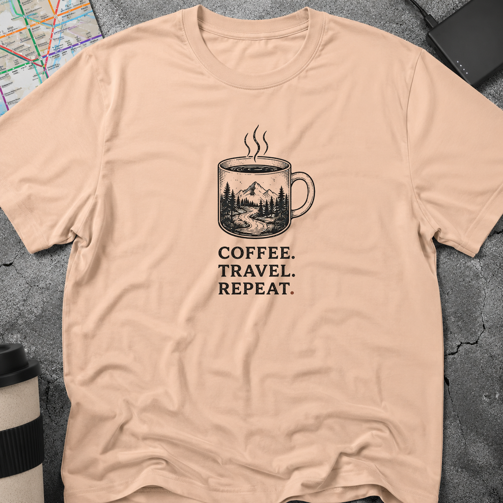 Coffee Travel Repeat T-Shirt