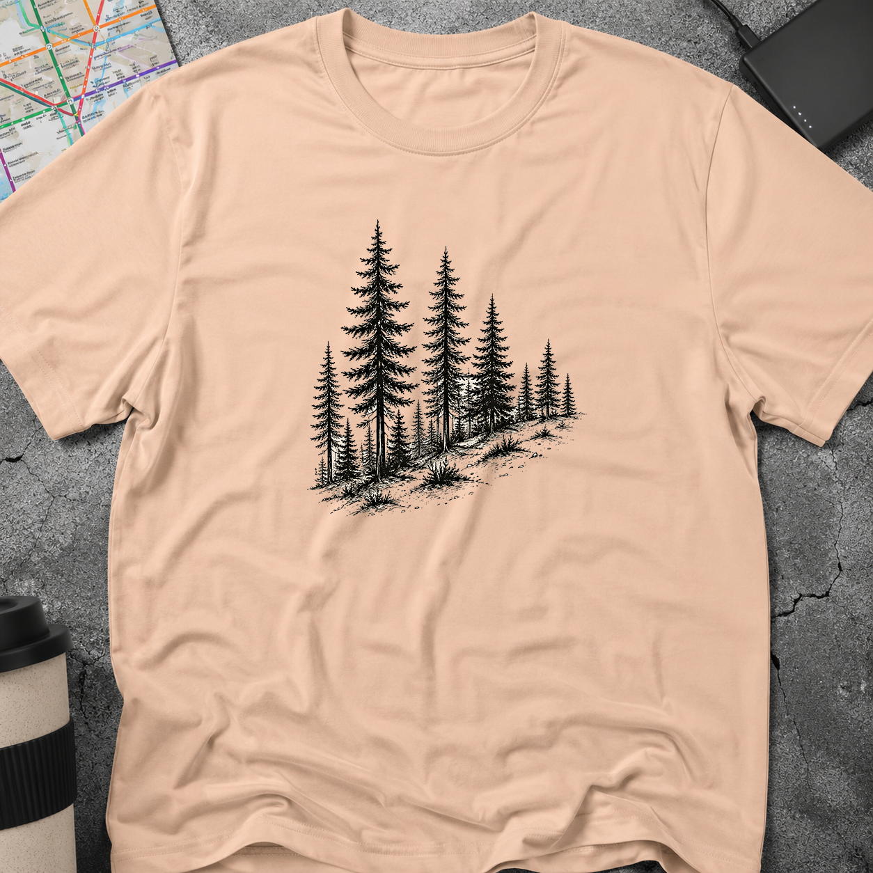 Pine Forest Hillside T-Shirt