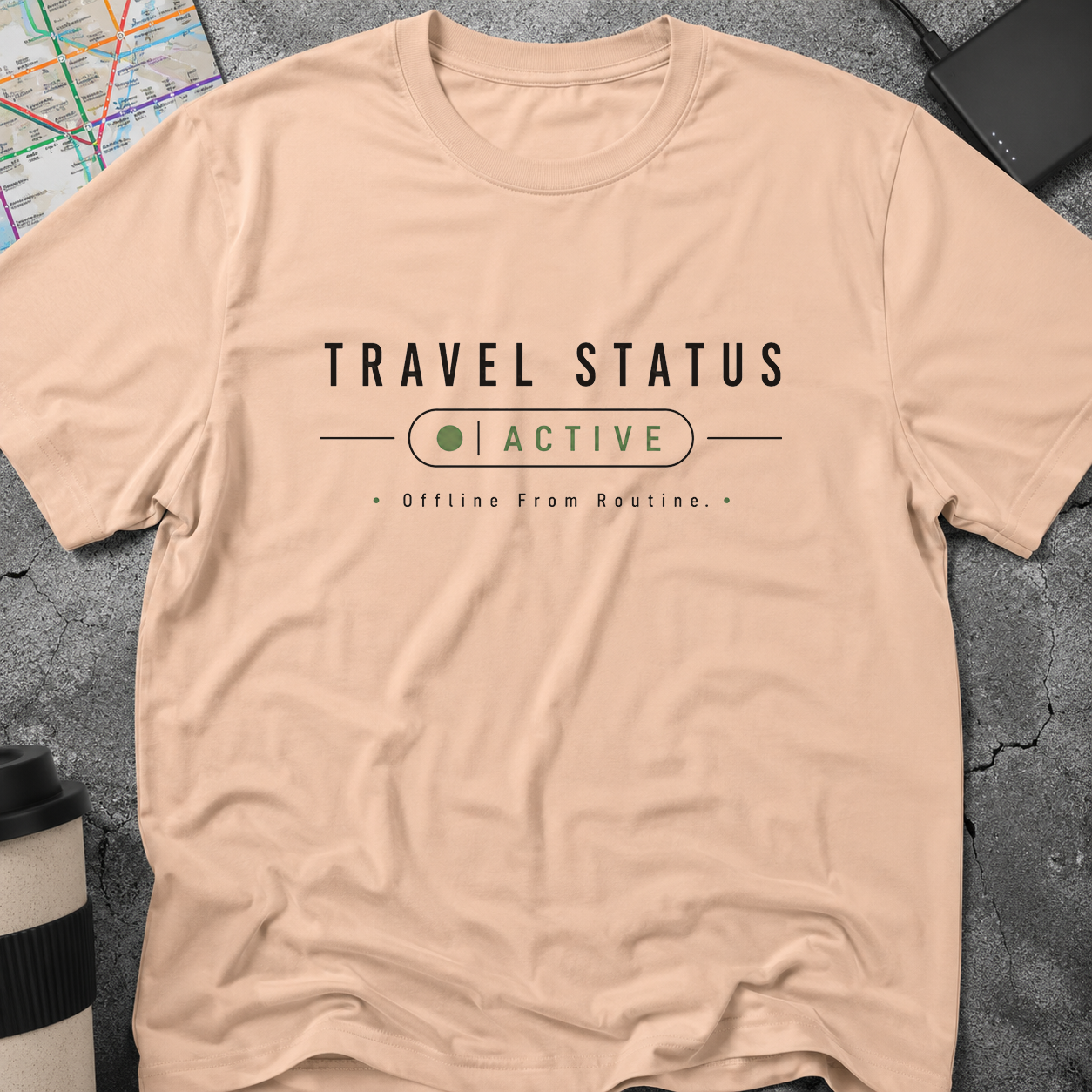 Travel Status: Active, Offline From Routine T-Shirt