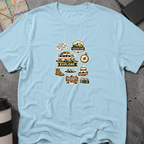 Travel Adventure Sticker Collage T-Shirt