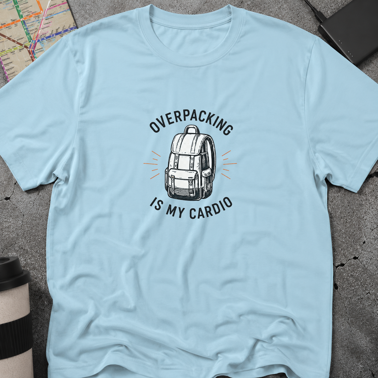 Overpacking Is My Cardio Backpack T-Shirt-Shirt