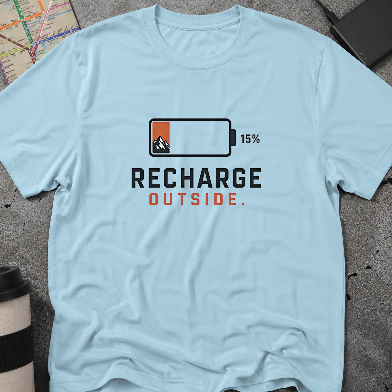 Low Battery Mountain T-Shirt