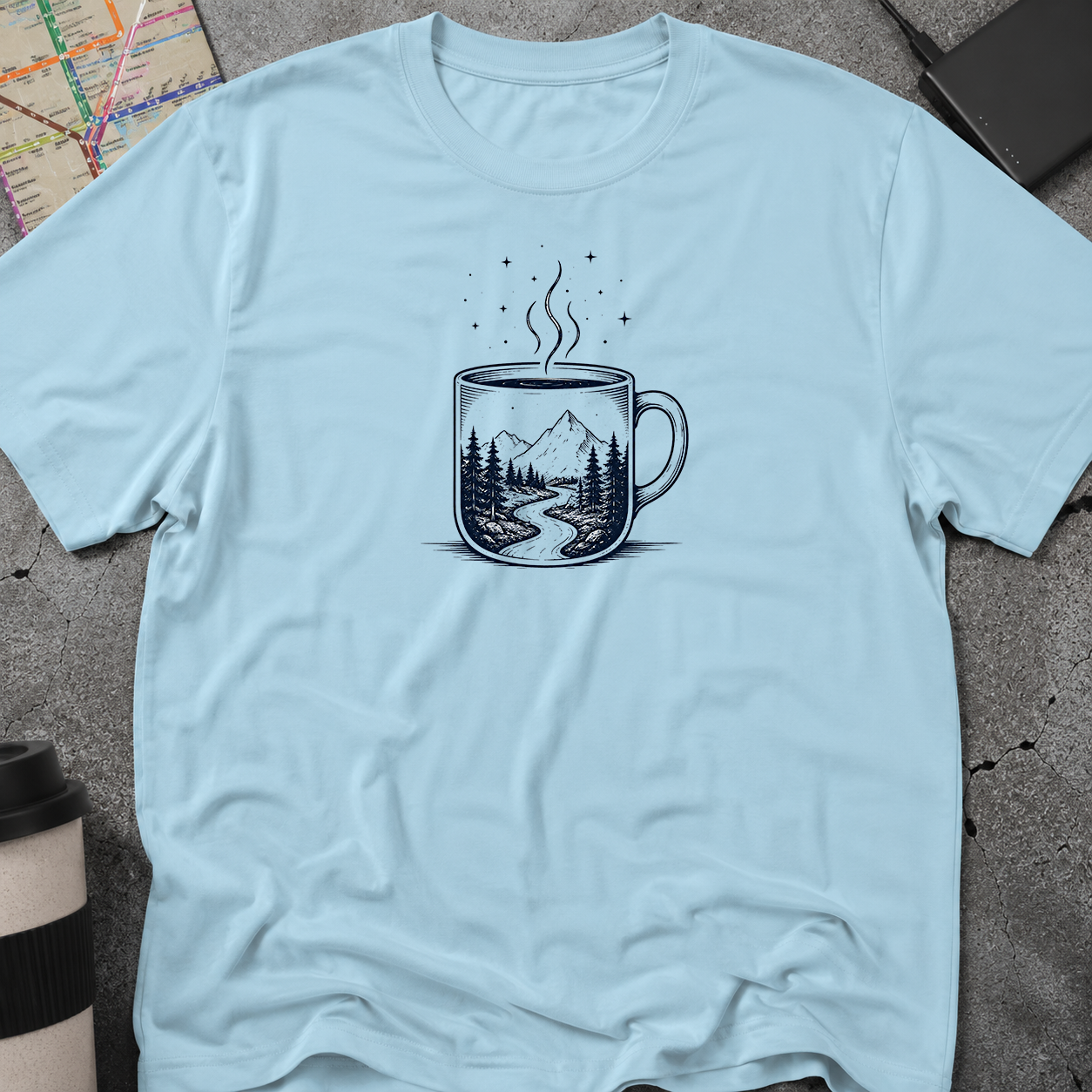 Mountain Road Coffee Mug T-Shirt