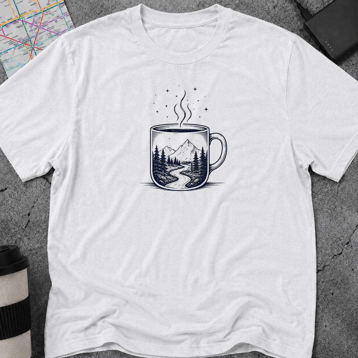 Mountain Road Coffee Mug T-Shirt