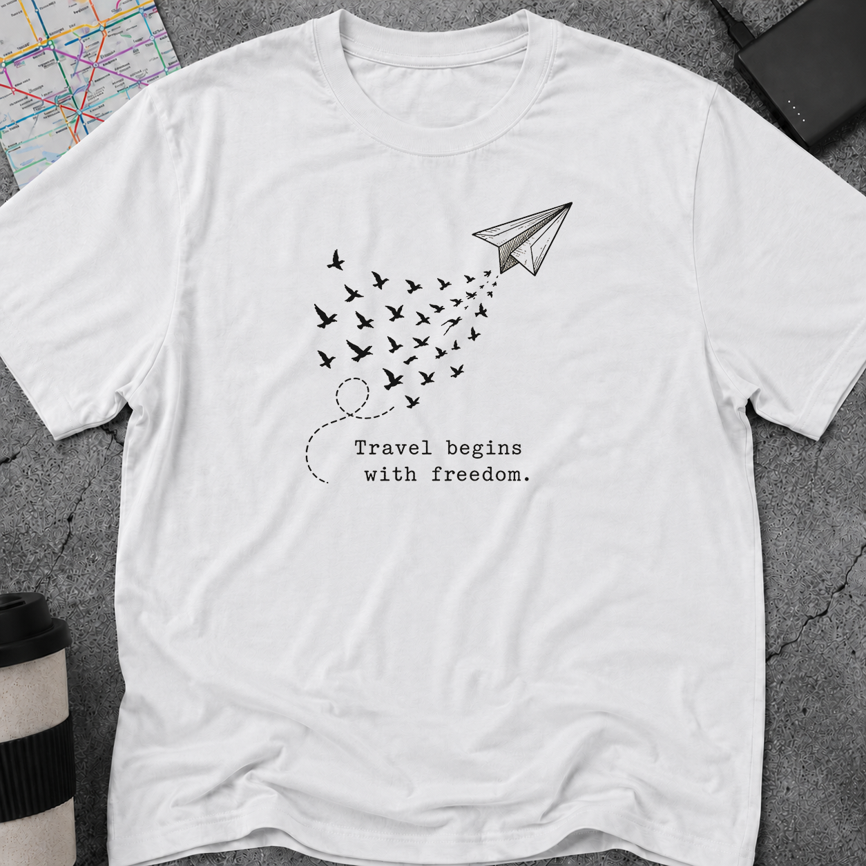 Travel Begins With Freedom T-Shirt